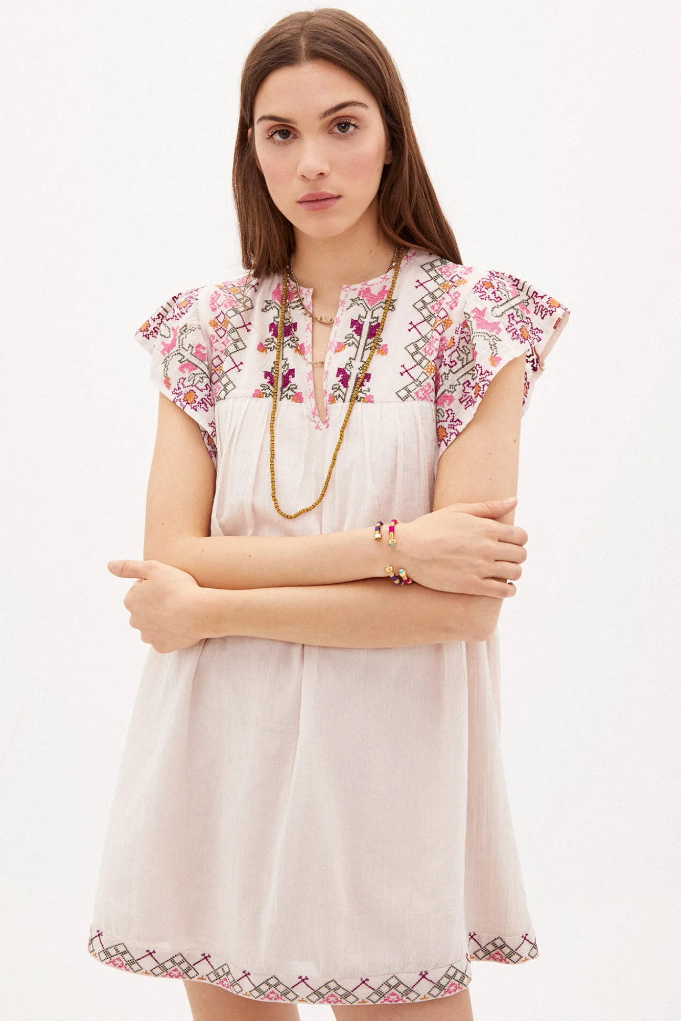 Isabella Vestido Corto Bordado^Hoss Intropia Cheap