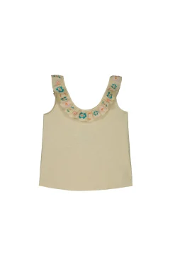 Janet. Camiseta De Algodon Bordada^Hoss Intropia Fashion