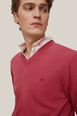 Jersey Algodon Cuello Pico Basico^Pedro del Hierro Best
