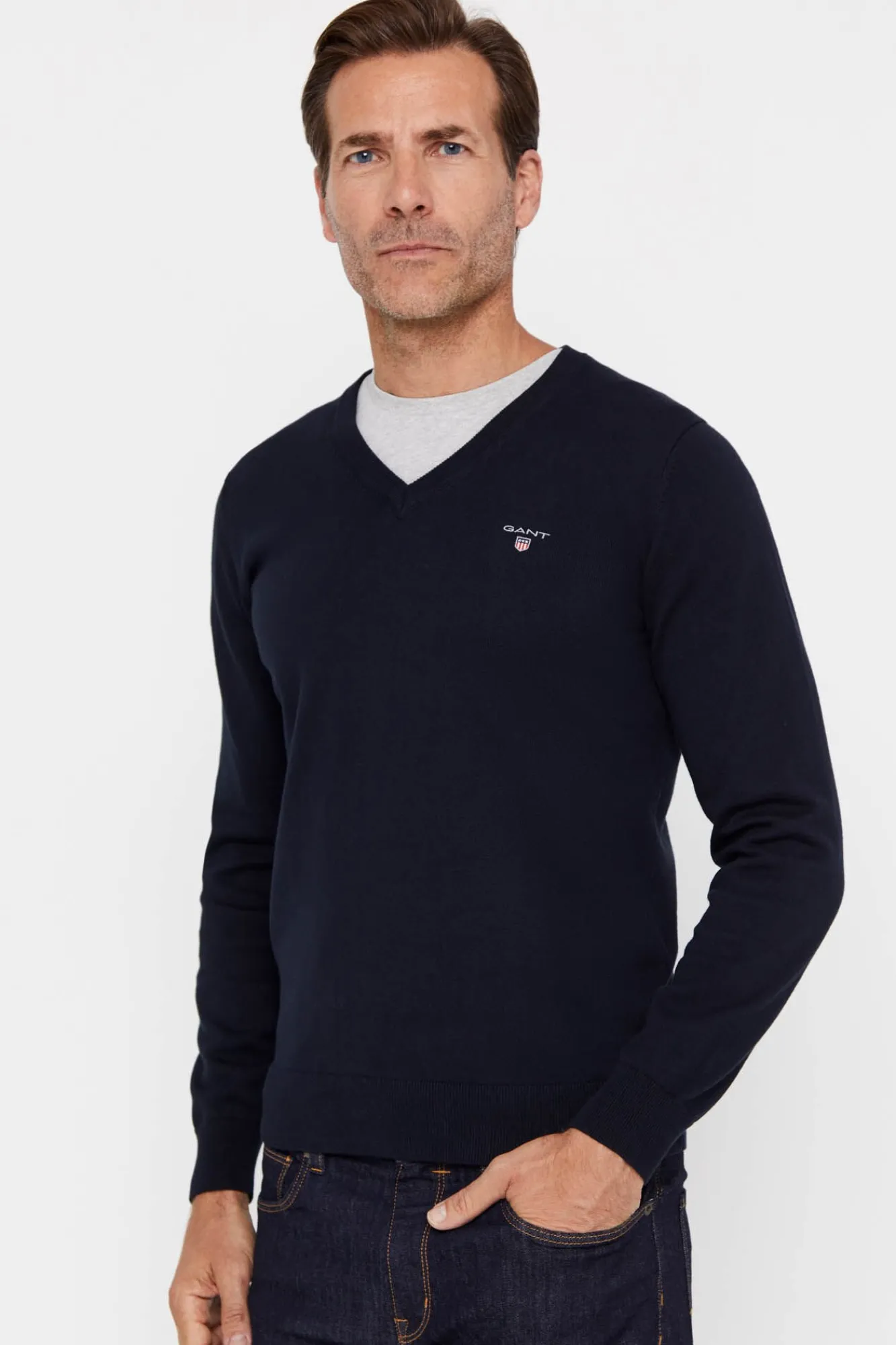 Jersey De Cuello Pico^Gant Hot