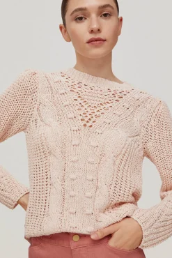 Jersey De Ochos Y Calados Manga Abullonada^Pedro del Hierro New