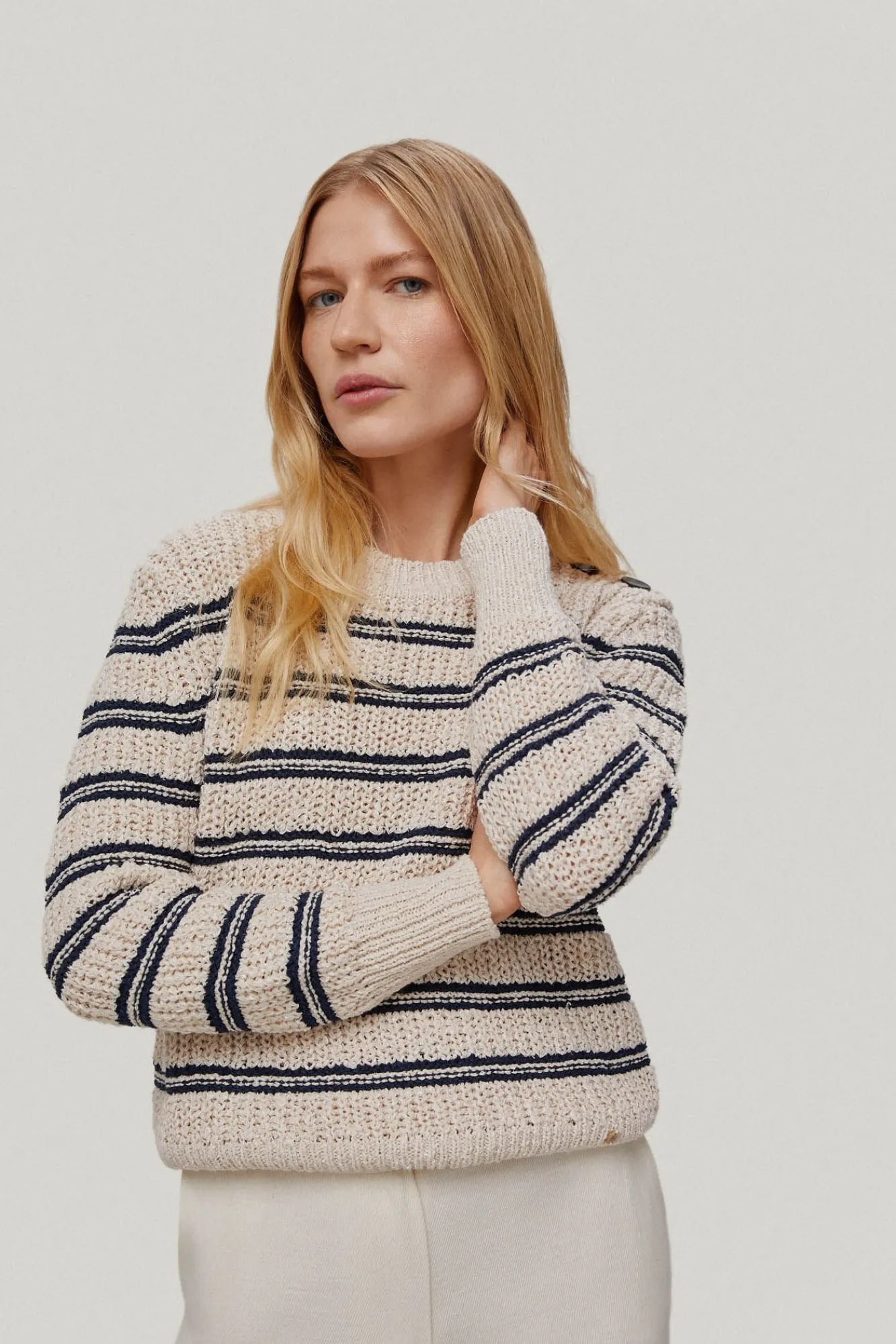 Jersey De Rayas Boton Joya^Pedro del Hierro Outlet