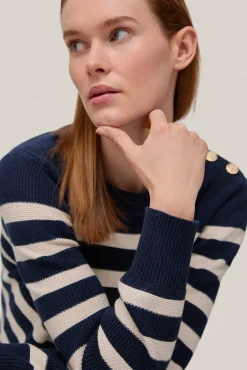 Jersey De Rayas Con Boton Joya^Pedro del Hierro Online