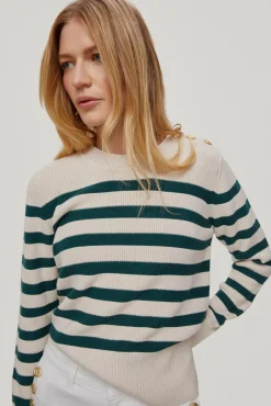 Jersey De Rayas Con Boton Joya^Pedro del Hierro Shop