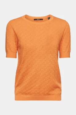 Jersey Entallado Monocolor Con Lino^Esprit Sale