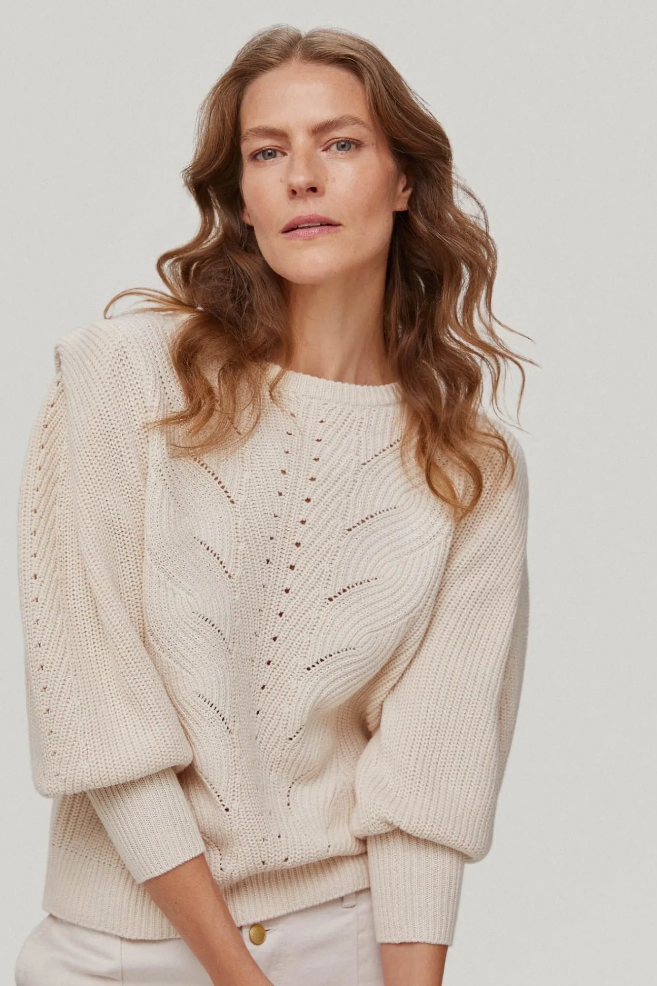 Jersey Manga Abullonada Con Efecto Hombrera^Pedro del Hierro Fashion