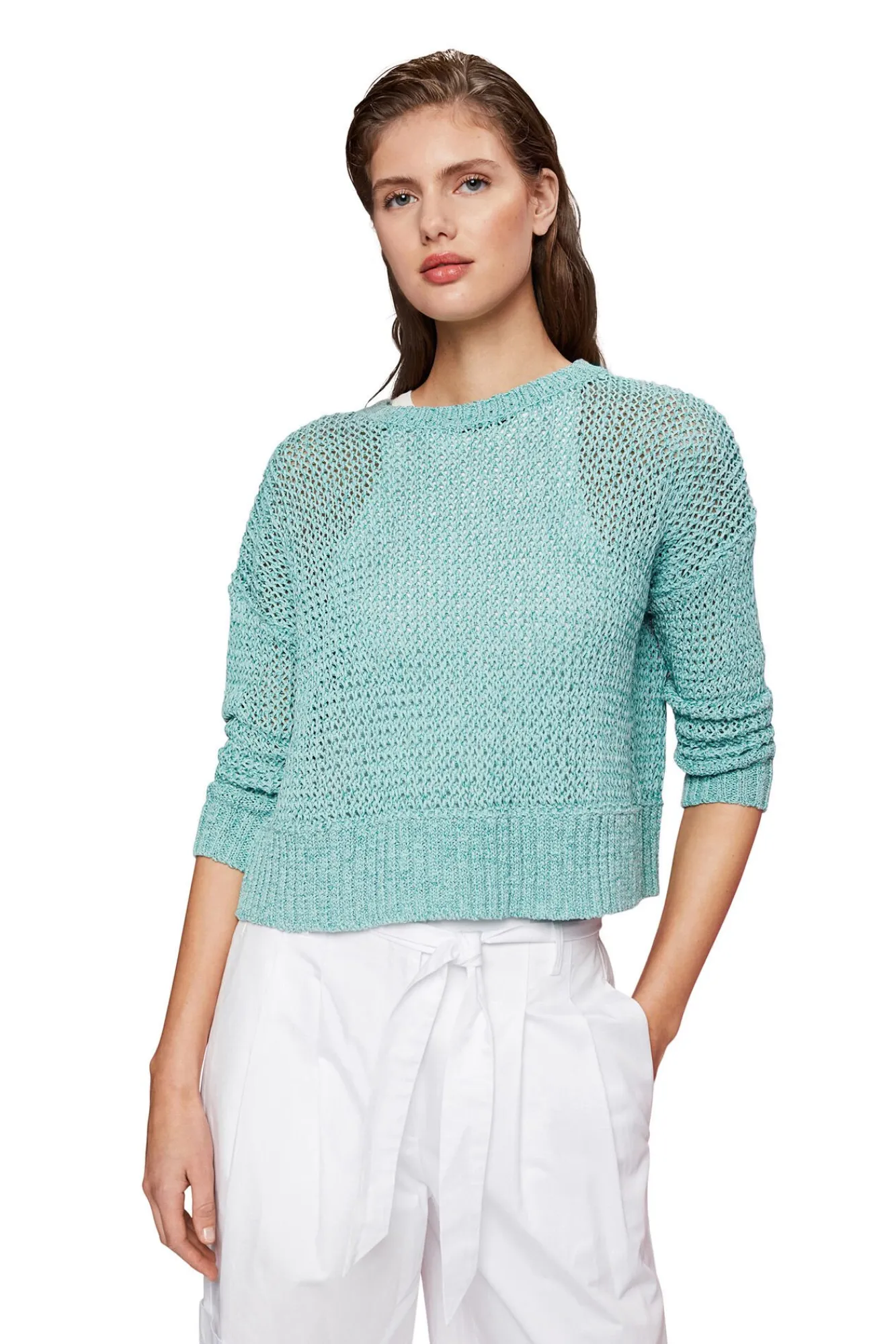 Jersey Punto Abierto Holgado Algodon Bci^Esprit Store
