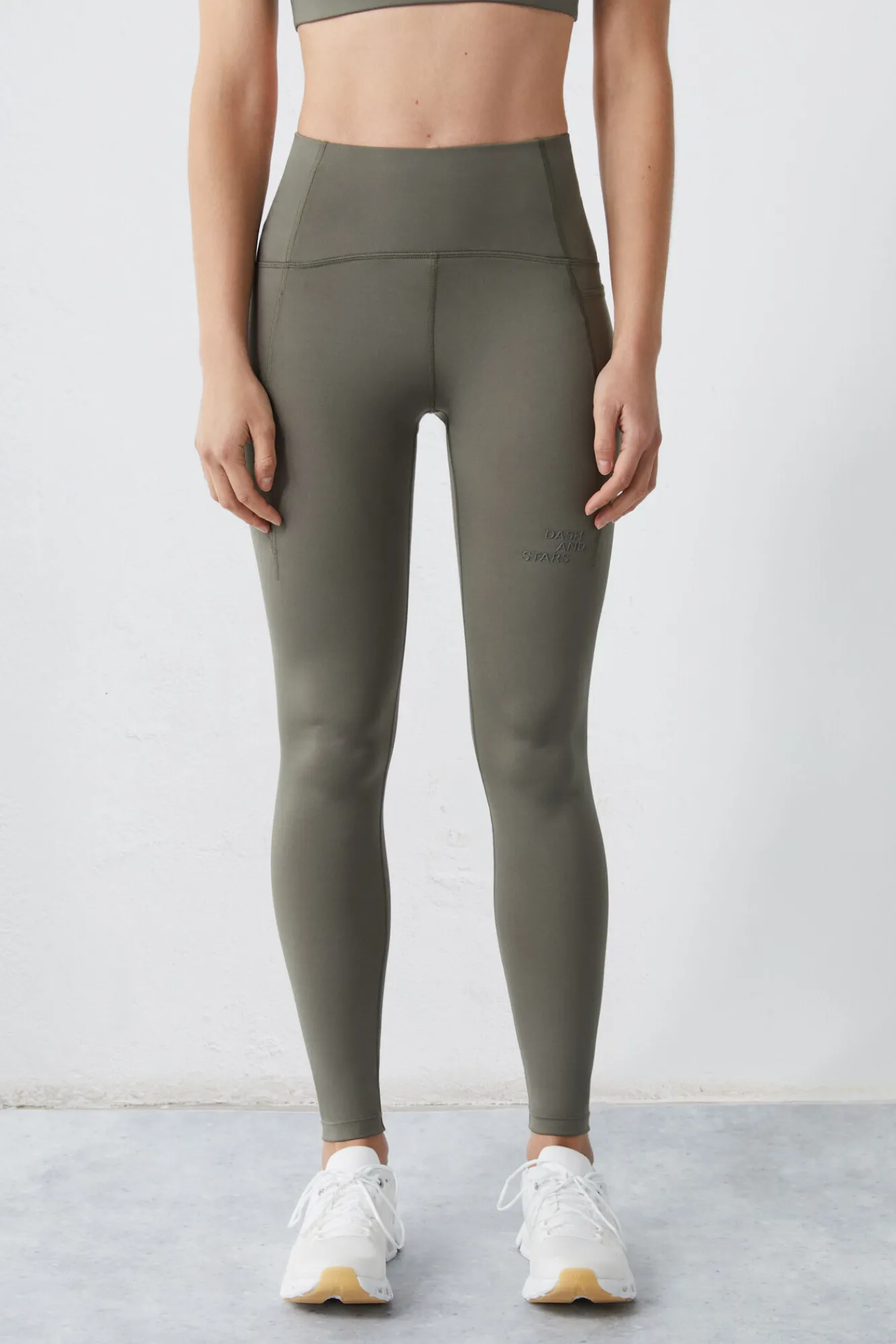 Leggings Verde 4D Stretch^Dash and Stars Flash Sale