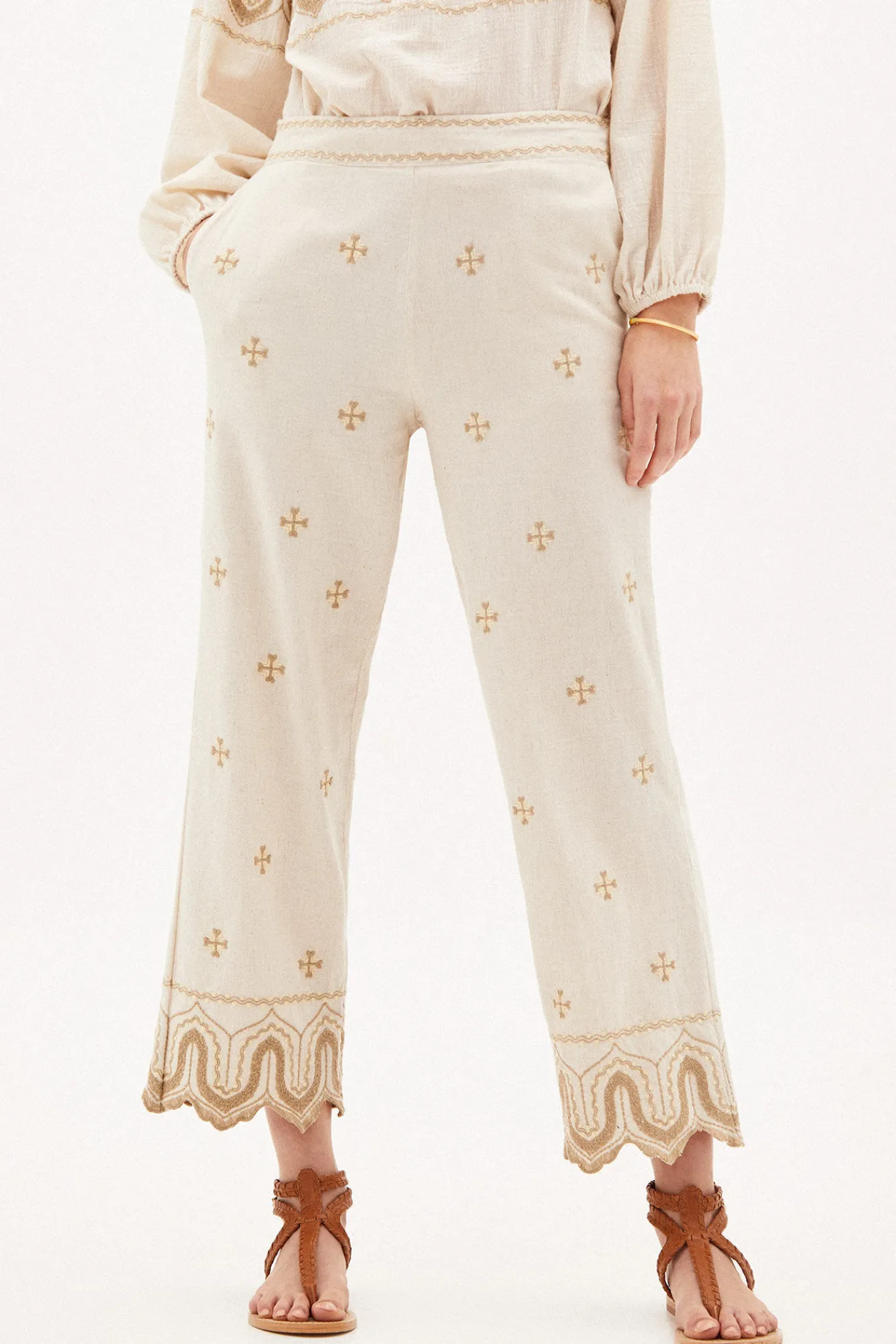 Lina Pantalon Rustico Bordado^Hoss Intropia Discount