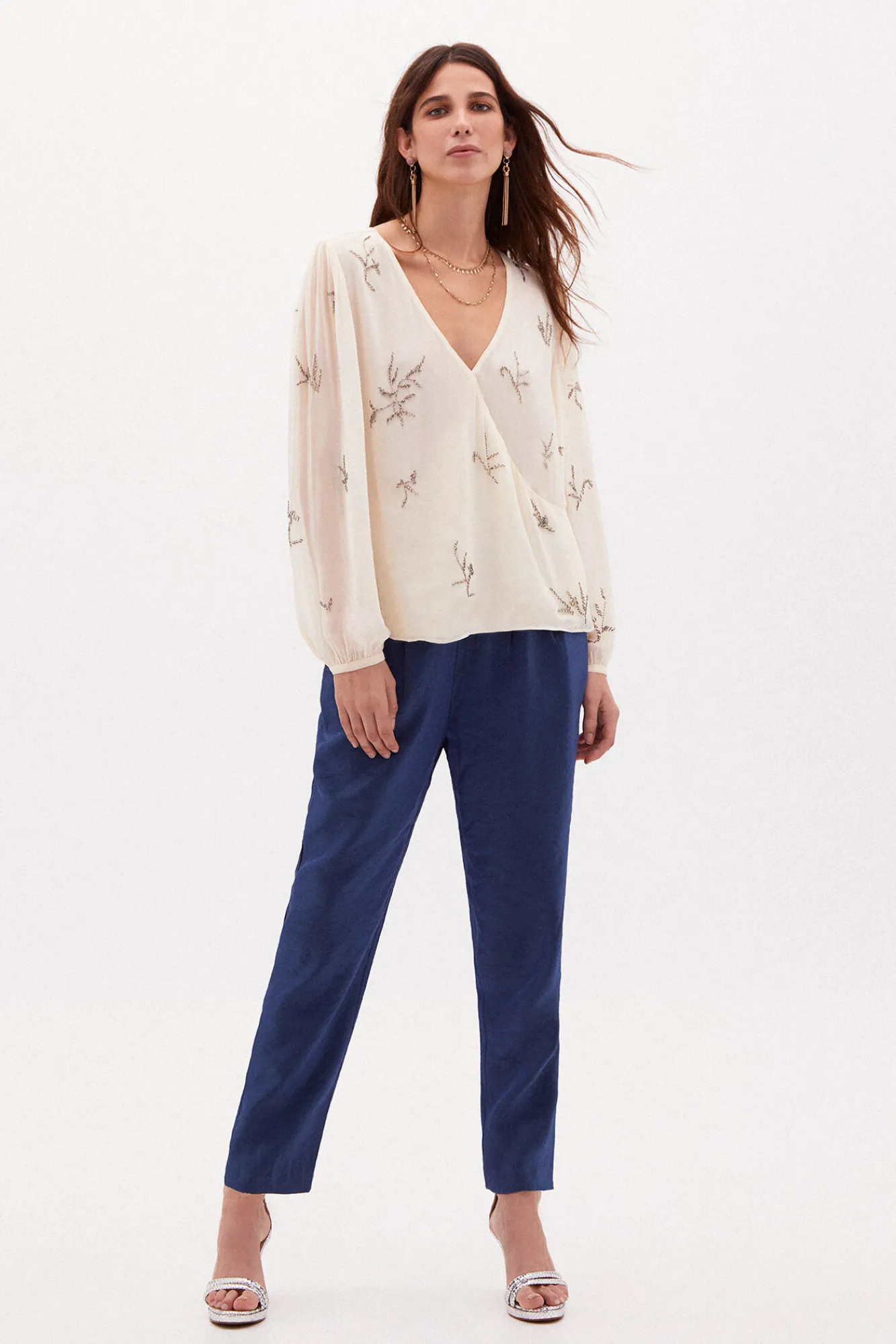 Lisa Blusa Con Abalorios^Hoss Intropia Cheap