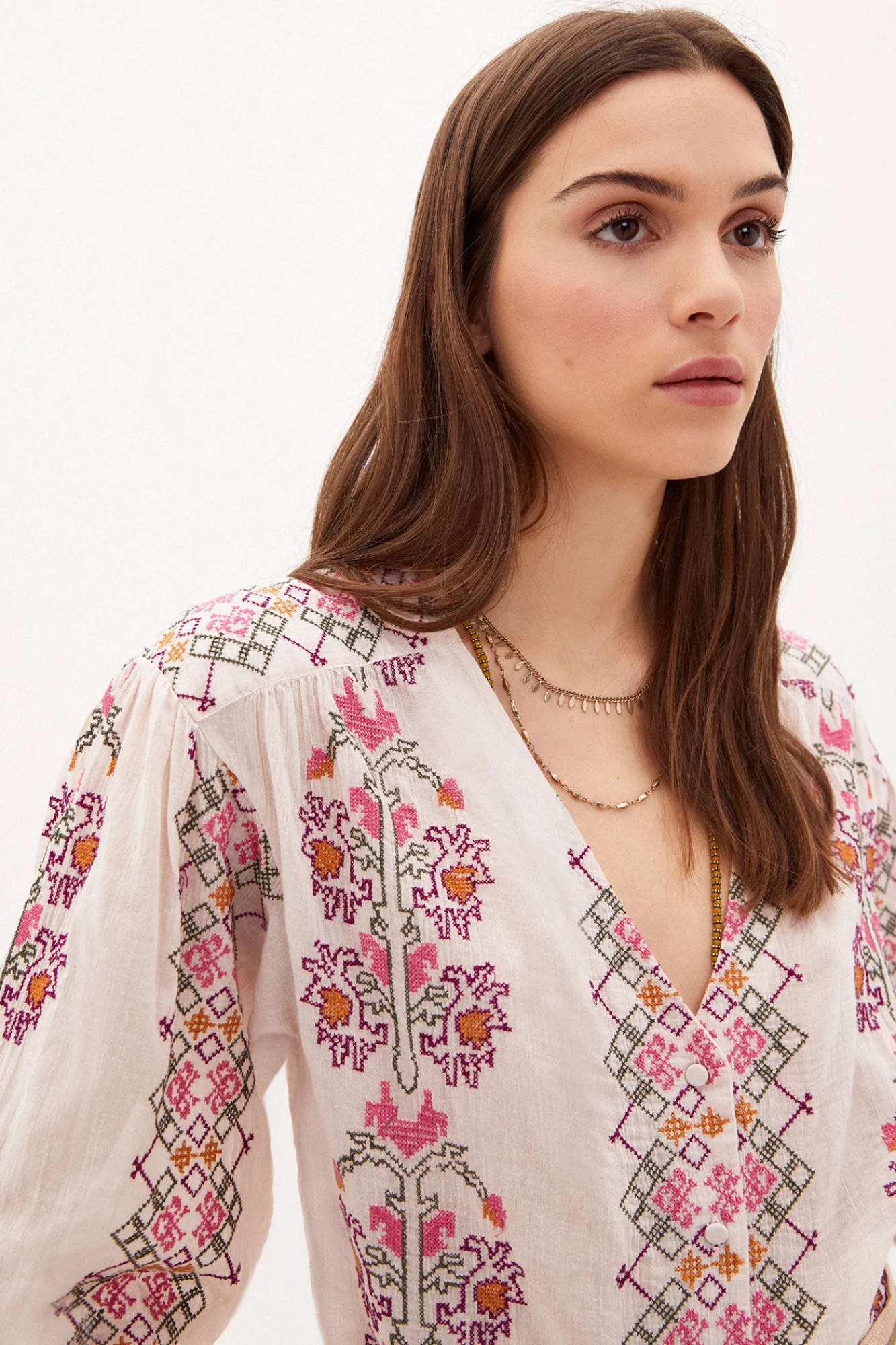 Lucie Blusa De Algodon Bordada^Hoss Intropia Cheap