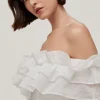 Luli. Top Off Shoulders Con Volantes^TFP by Tamara Falco Sale