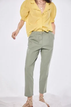 Mamiri Pantalon Pitillo En Mezcla Lino^Hoss Intropia Cheap
