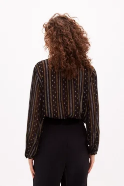 Mara Camisa Semitransparente Con Lurex^Hoss Intropia Cheap