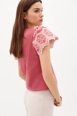 Marie Camiseta Algodon Bordada^Hoss Intropia Sale