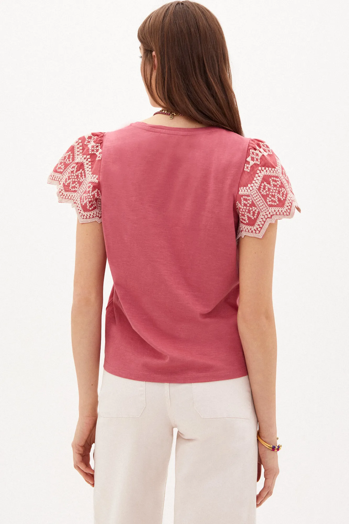 Marie Camiseta Algodon Bordada^Hoss Intropia Sale