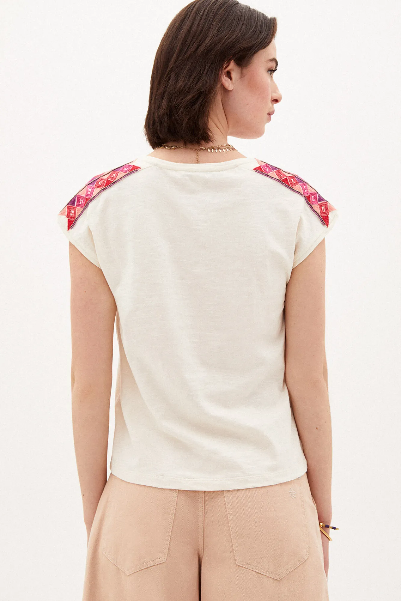 Marina Camiseta Con Abalorios^Hoss Intropia Outlet