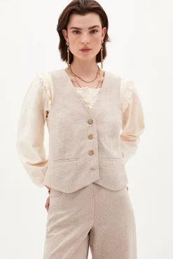 Matilda Chaleco Corto Cuadros^Hoss Intropia Cheap
