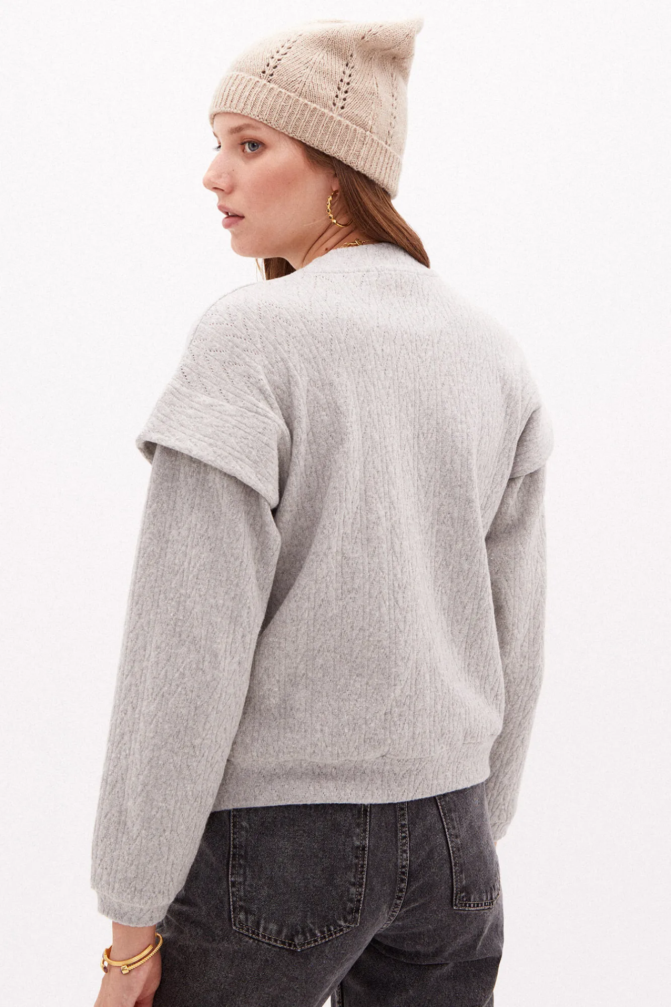 Ona Sudadera Con Textura^Hoss Intropia Online