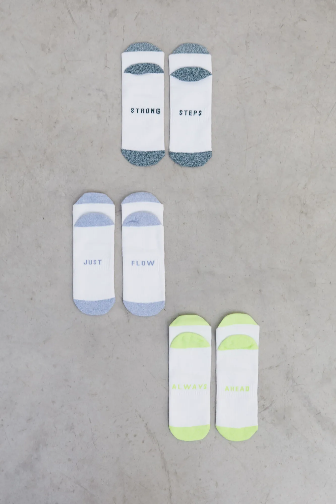 Pack 3 Calcetines Invisibles Blanco^Dash and Stars New