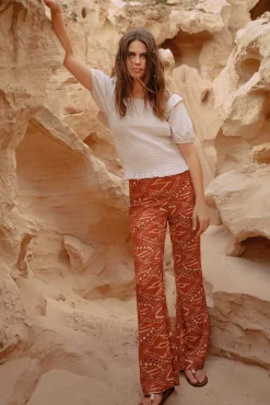 Pantalon Campana Estampado^Slowlove Clearance