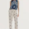 Pantalon Con Bordados^Slowlove Clearance