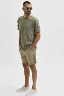 Pantalon Corto Chino De Algodon Organico.^Selected Cheap