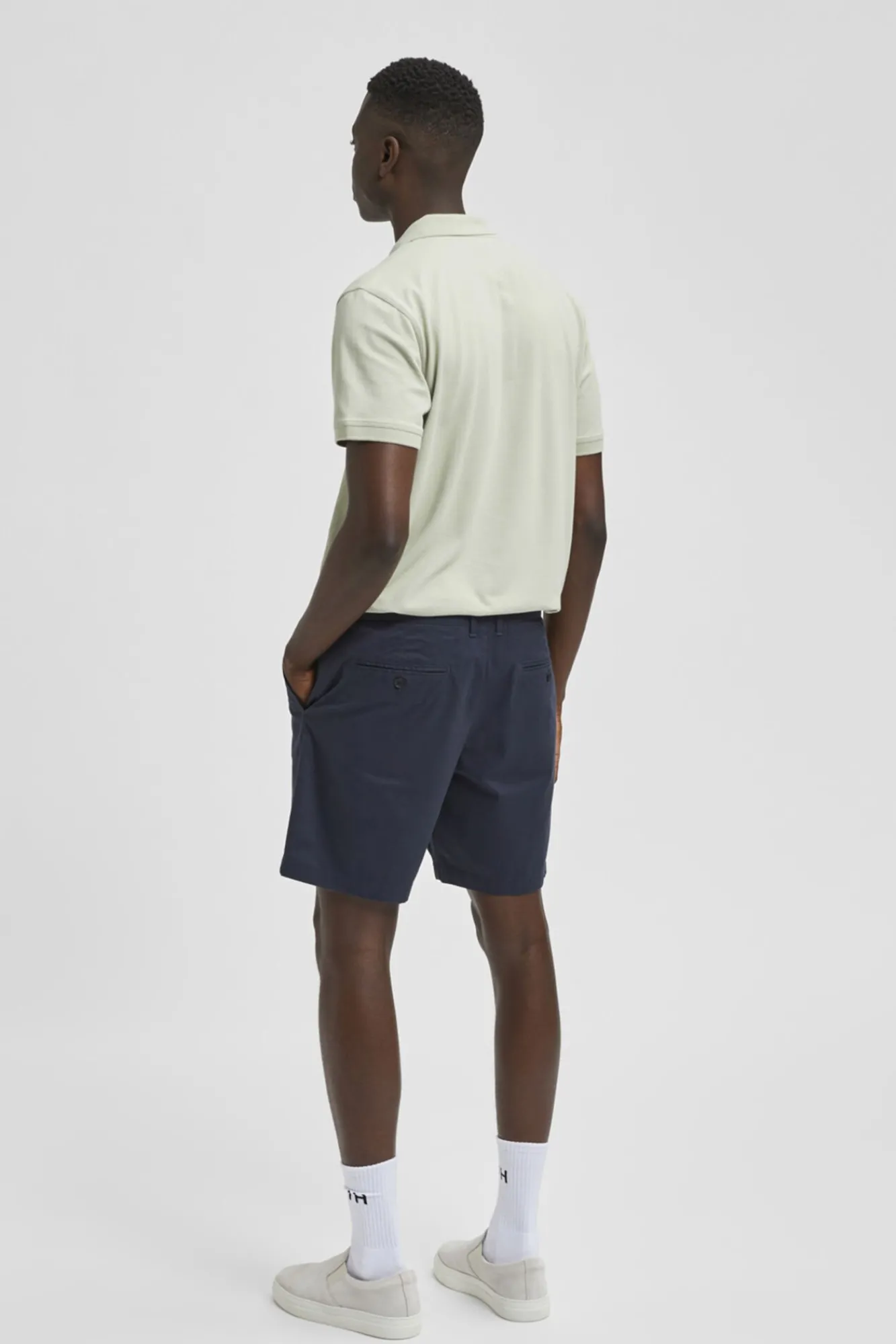 Pantalon Corto Chino De Algodon Organico.^Selected Online