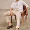 Pantalon Cropped Con Pinzas^Ooto Clearance