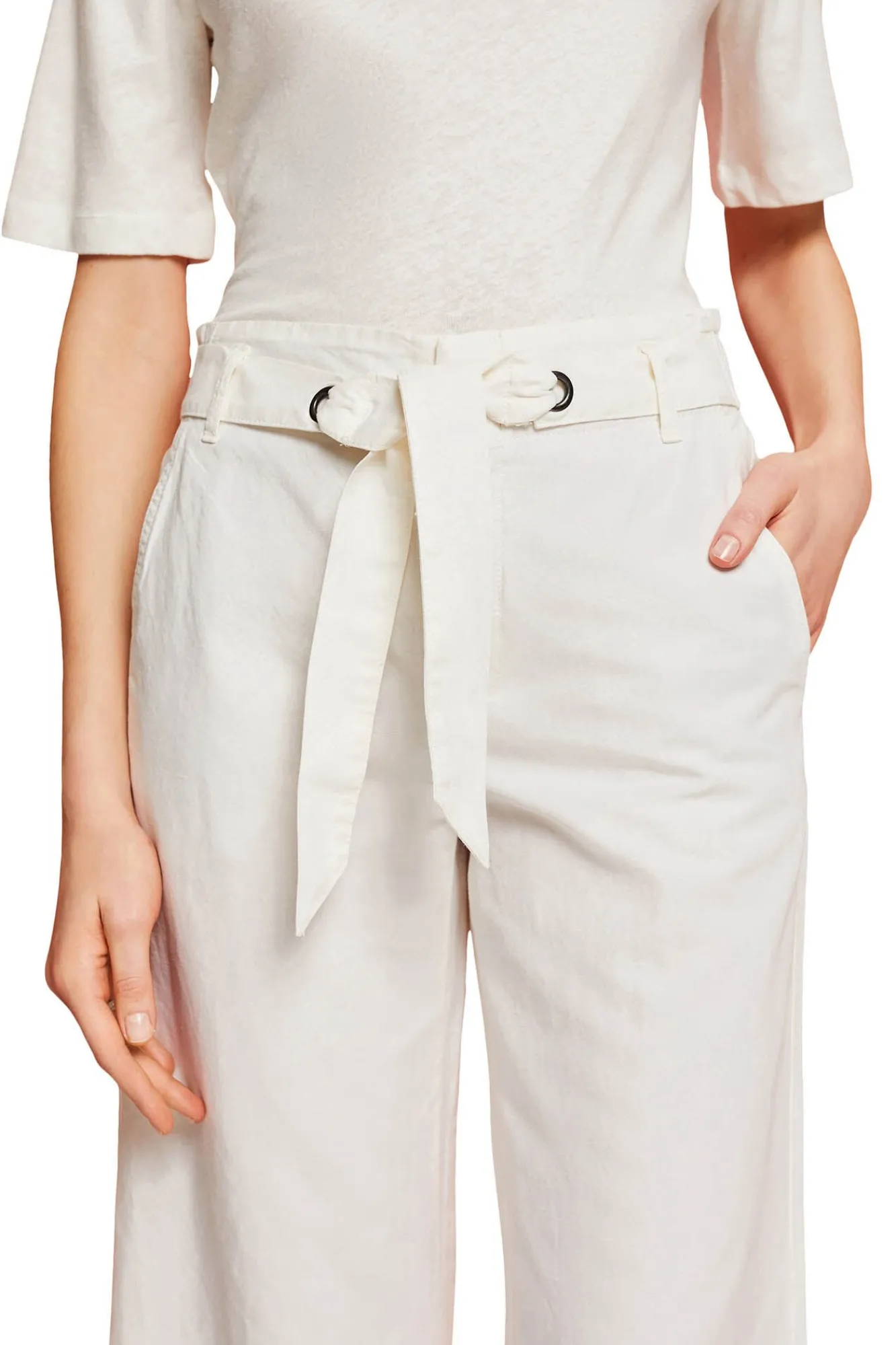 Pantalon Culotte Con Lino^Esprit Flash Sale
