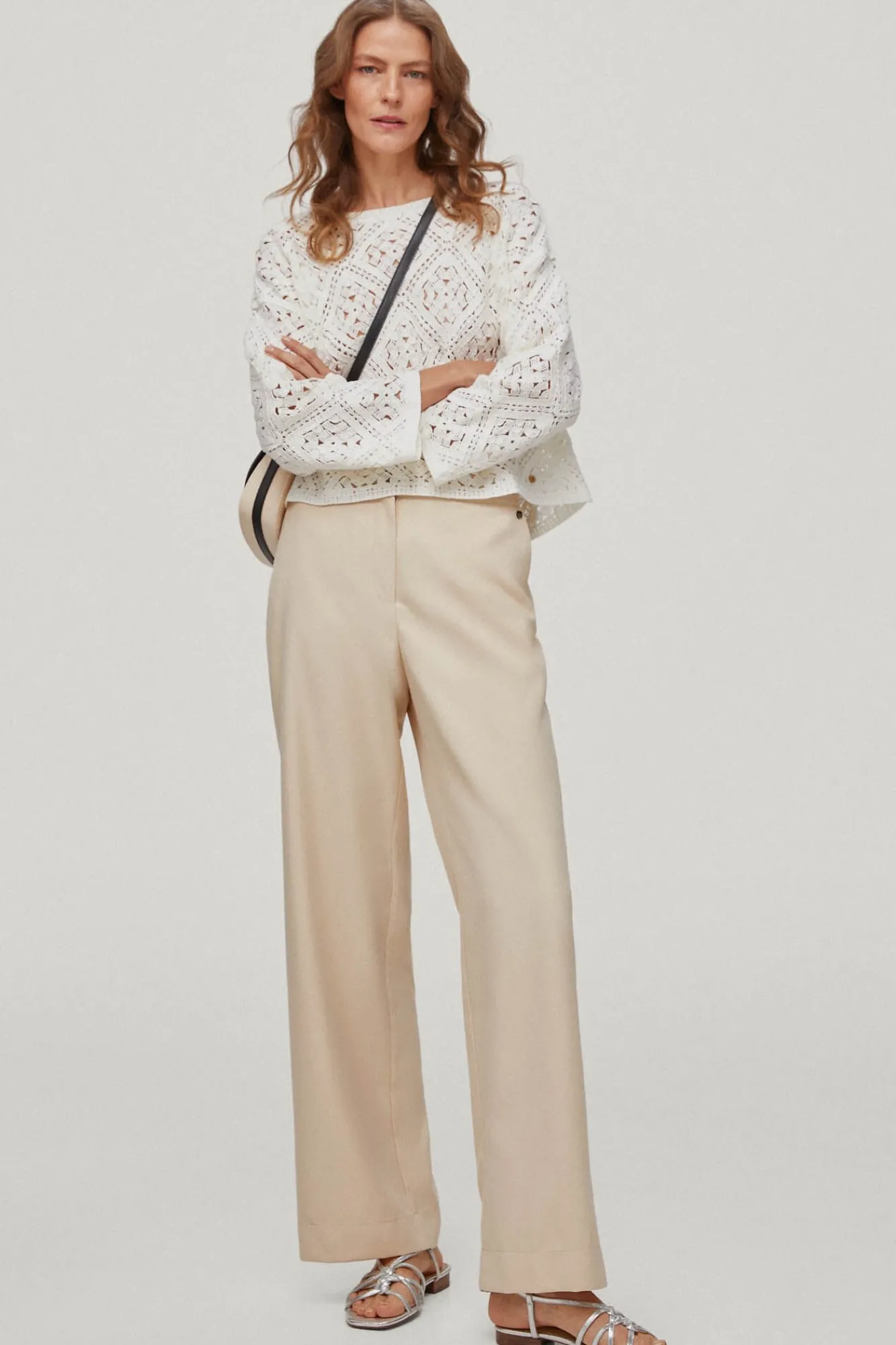 Pantalon De Tiro Alto Pespuntes^Pedro del Hierro Hot