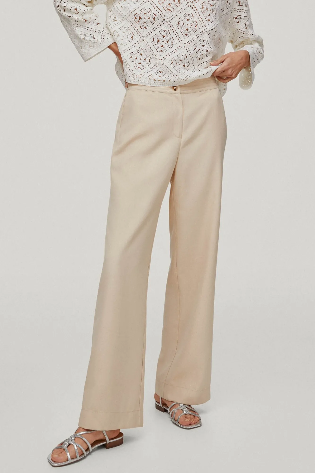 Pantalon De Tiro Alto Pespuntes^Pedro del Hierro Hot