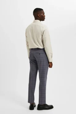 Pantalon De Traje Slim Fit De Cuadros^Selected Cheap