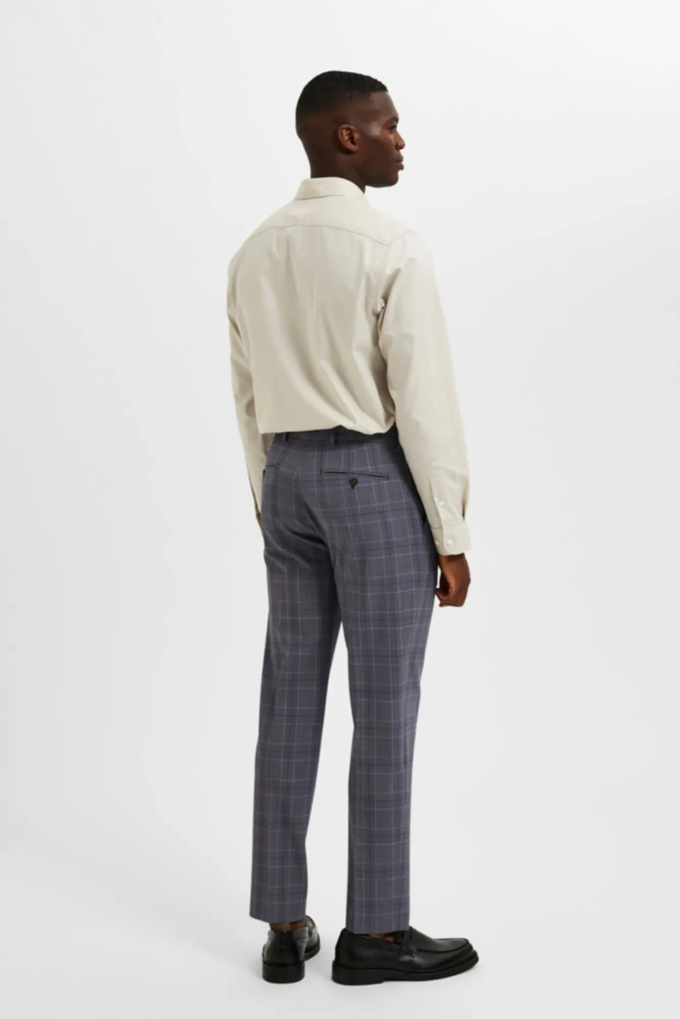 Pantalon De Traje Slim Fit De Cuadros^Selected Cheap