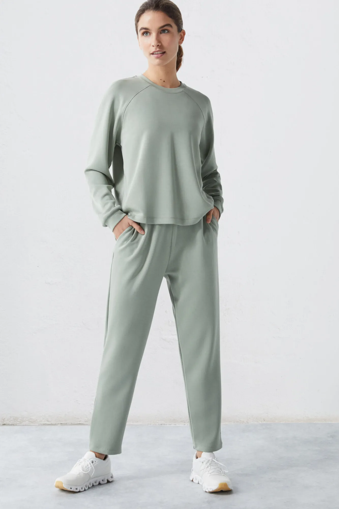 Pantalon Jogger Felpa Soft Verde^Dash and Stars Outlet