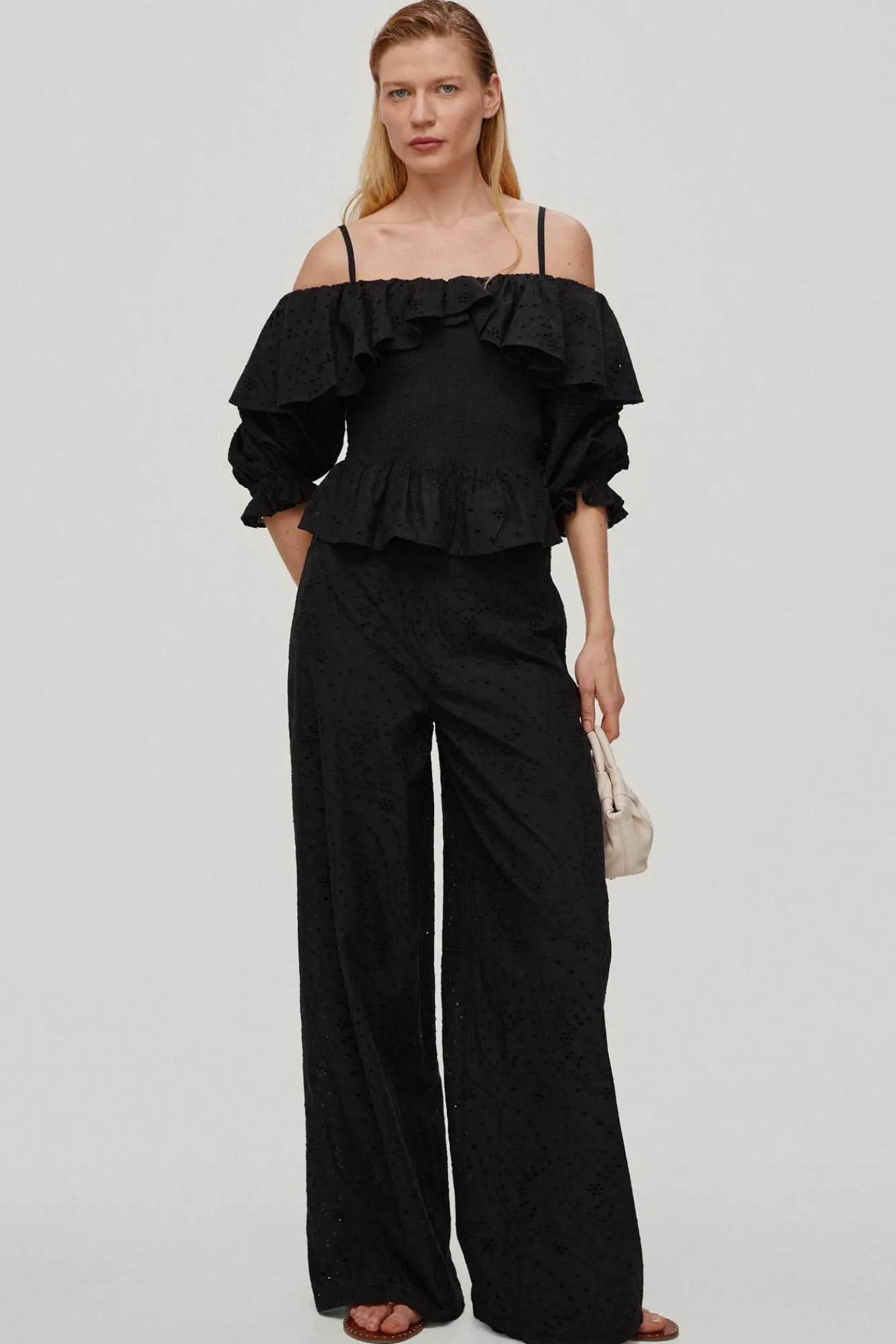 Pantalon Largo Bordado^Pedro del Hierro New