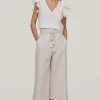 Pantalon Paperbag Lino Algodon^Pedro del Hierro Cheap