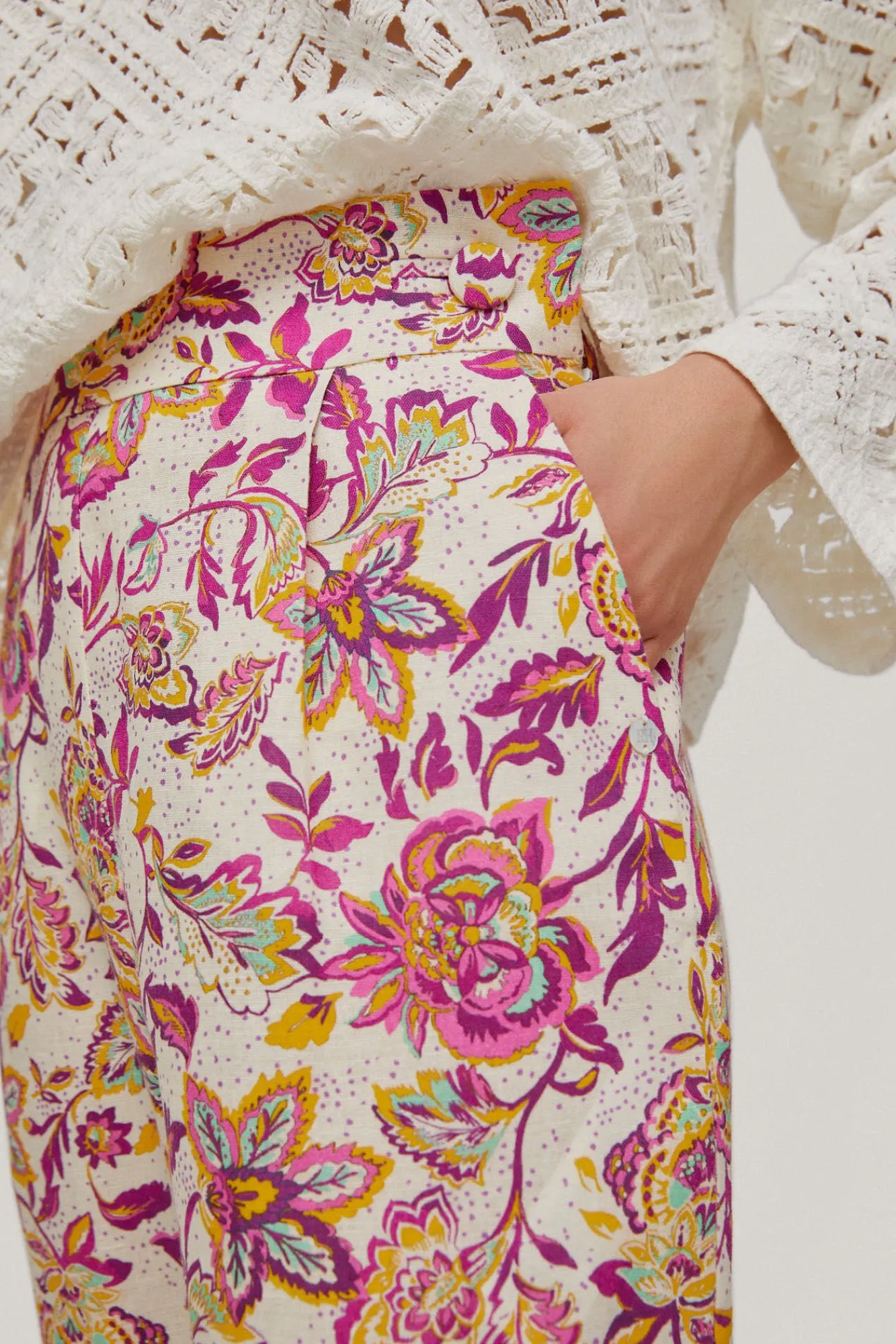 Pantalon Pinzas Estampado^Pedro del Hierro Sale