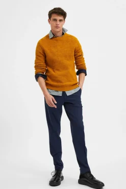 Pantalon Slim Fit Estructura^Selected Outlet