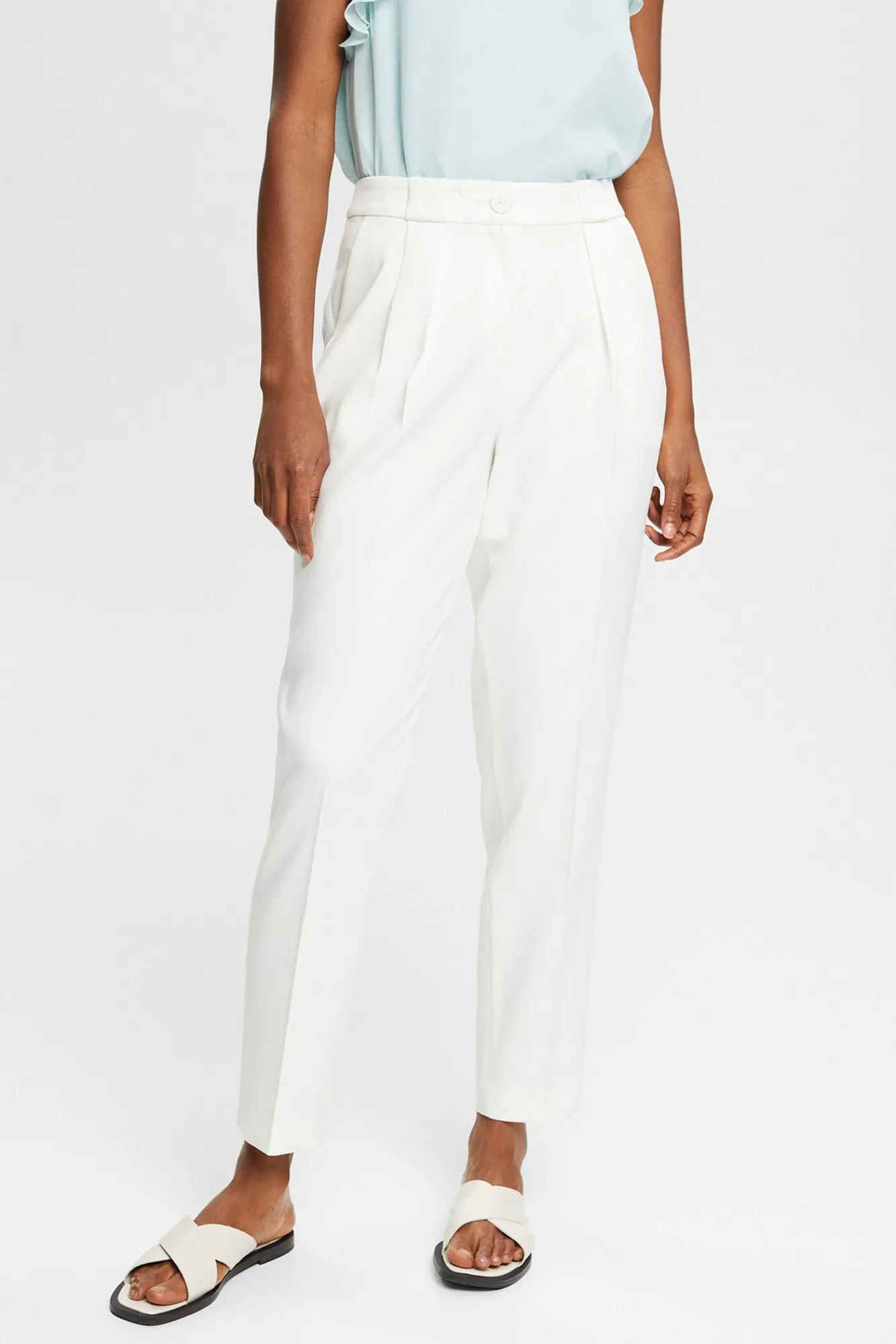 Pantalon Traje Pnzas Con Viscosa^Esprit Store