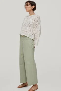 Pantalon Vaquero 5 Bolsillos Wide Leg Cropped^Pedro del Hierro Discount