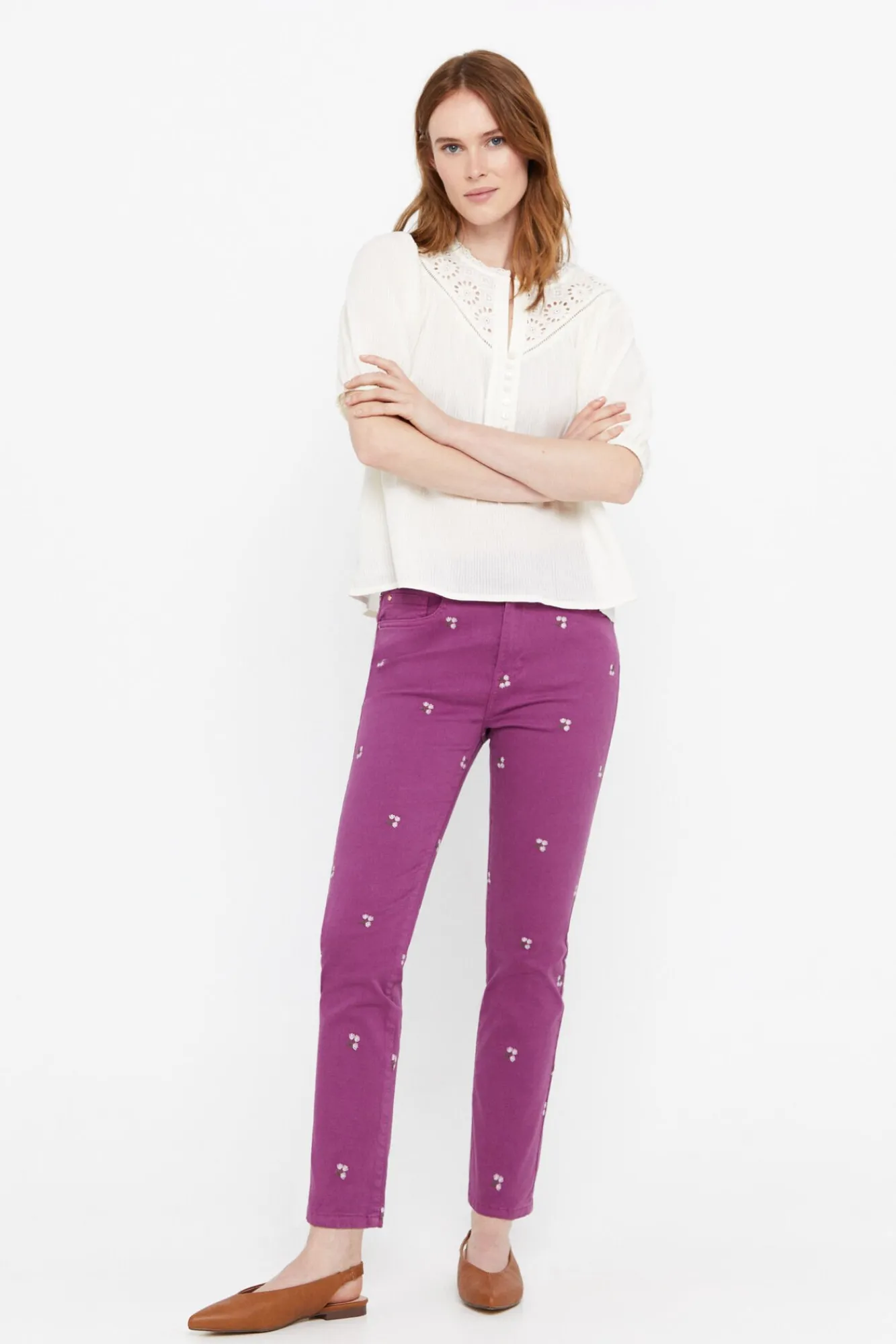 Pantalon Vaquero 5 Bolsillos Fit Crop^Cortefiel Hot