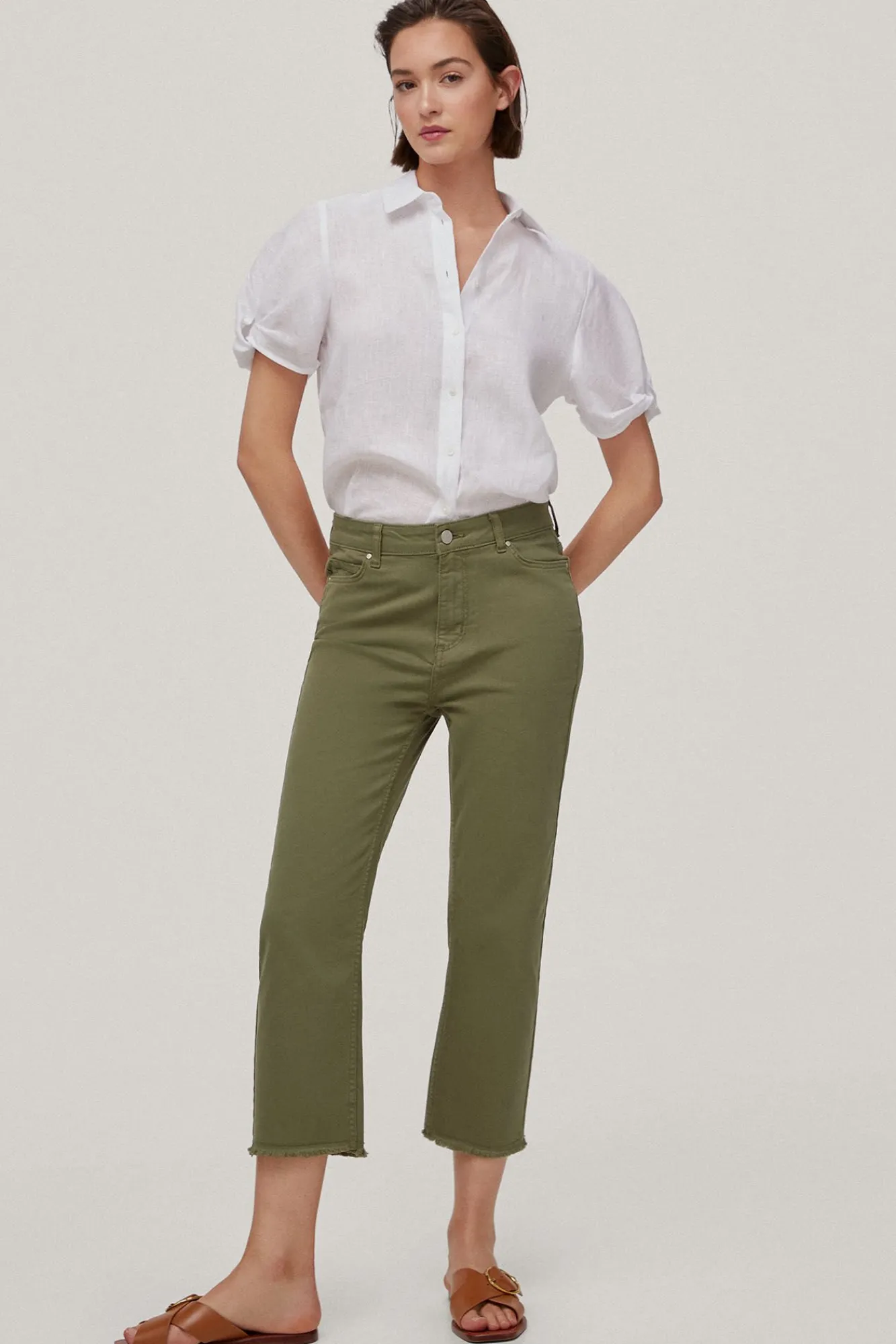 Pantalon Vaquero 5 Bolsillos Straight Fit Capri^Pedro del Hierro Cheap