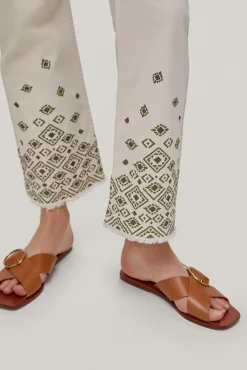 Pantalon Vaquero 5 Bolsillos Flare Fit Bordado^Pedro del Hierro Cheap