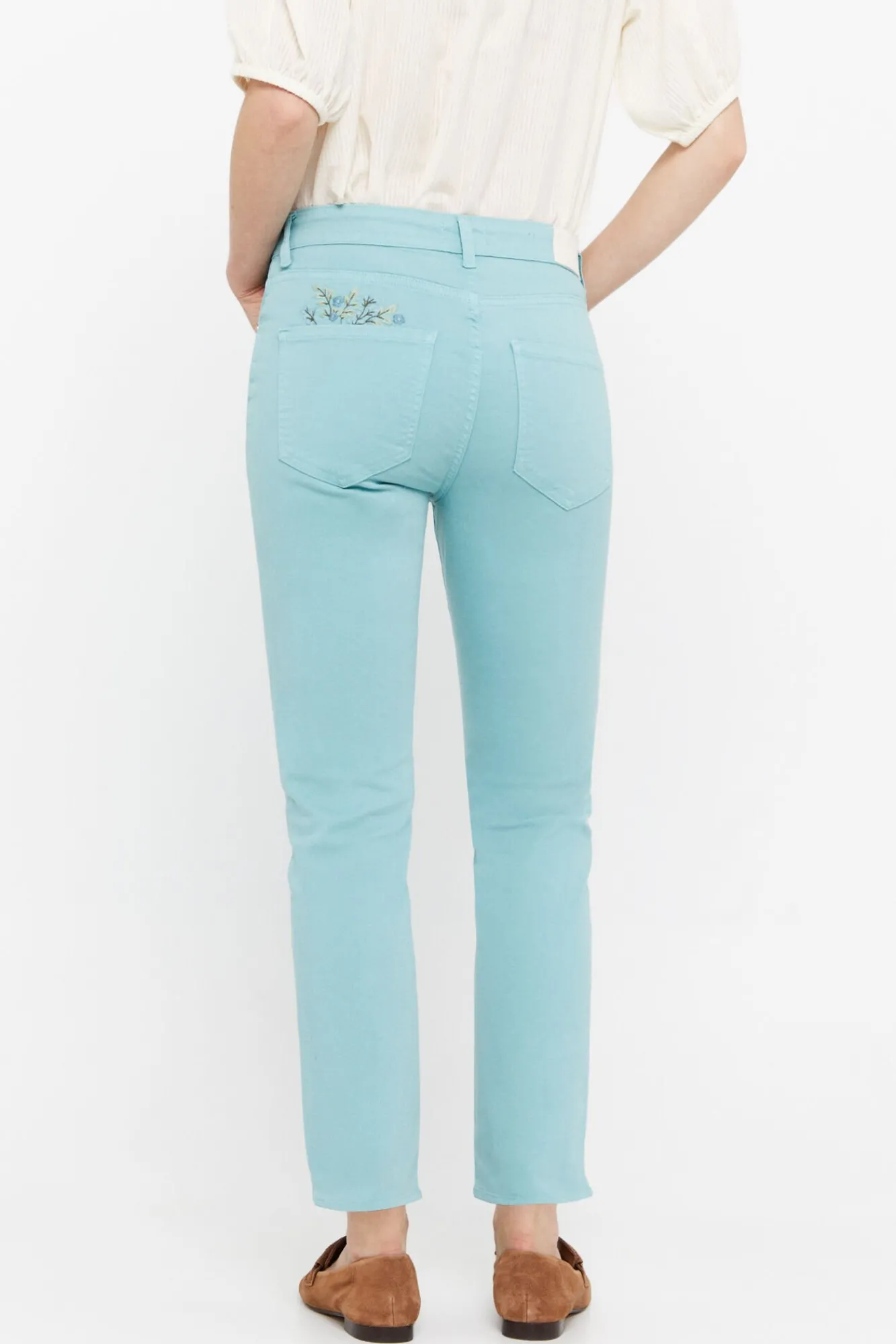 Pantalon Vaquero 5 Bolsillos Fit Crop^Cortefiel Fashion