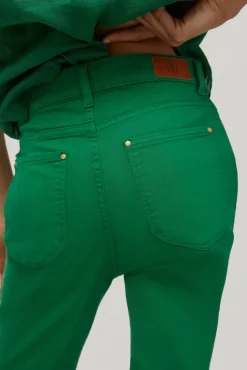 Pantalon Vaquero 5 Bolsillos Flare Fit Cropped Bordado^Pedro del Hierro Store