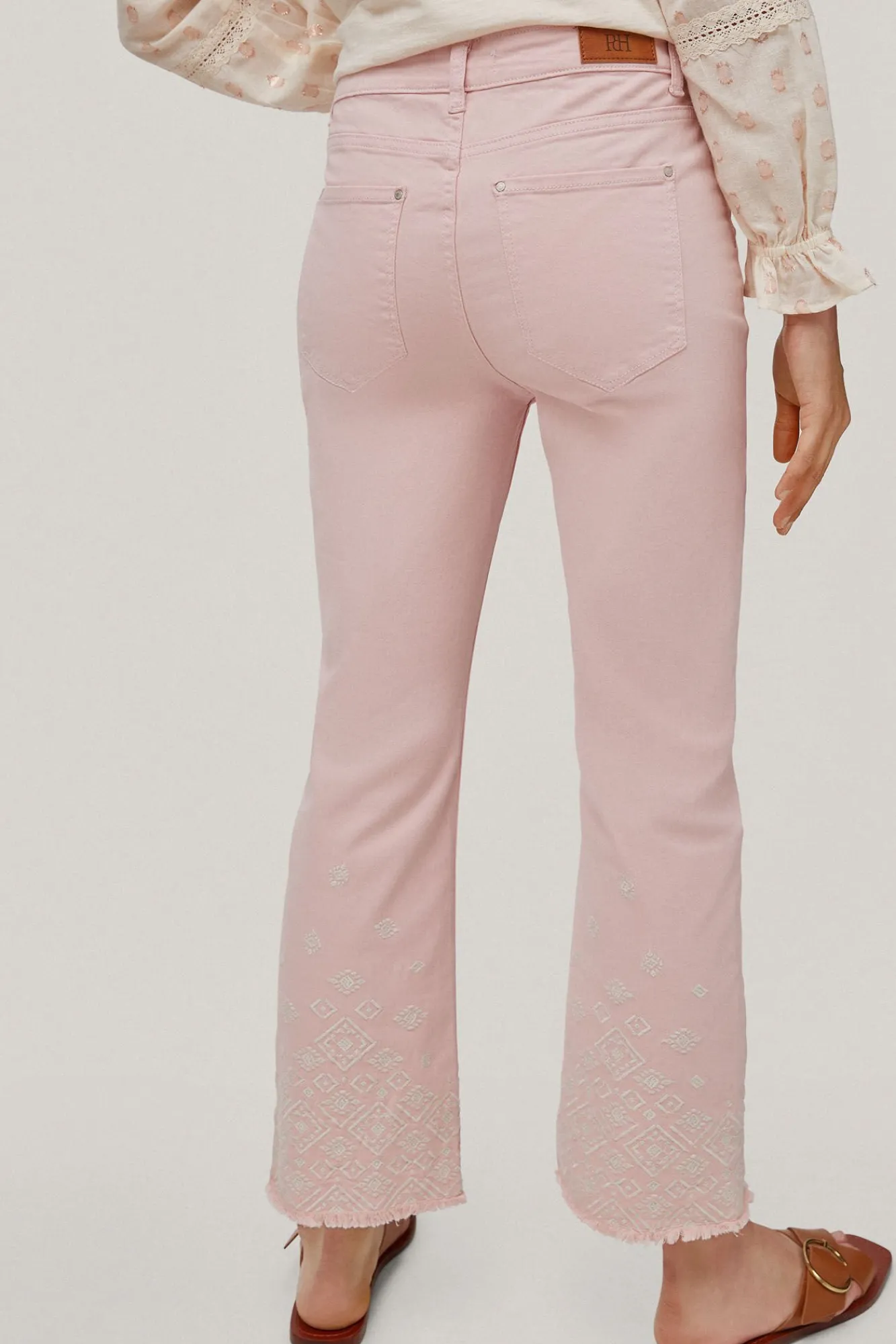 Pantalon Vaquero 5 Bolsillos Flare Fit Bordado^Pedro del Hierro Clearance