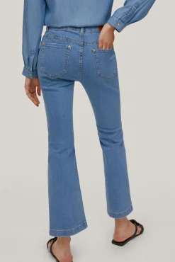 Pantalon Vaquero 5 Bolsillos Flare Fit Cropped^Pedro del Hierro Clearance