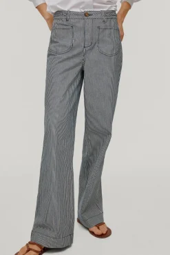 Pantalon Vaquero Rayas Wide Flare^Pedro del Hierro Flash Sale