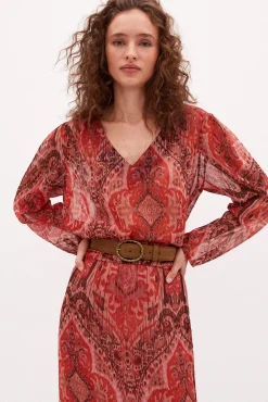 Paula Blusa Estampada Con Hilo Metalizado^Hoss Intropia Best